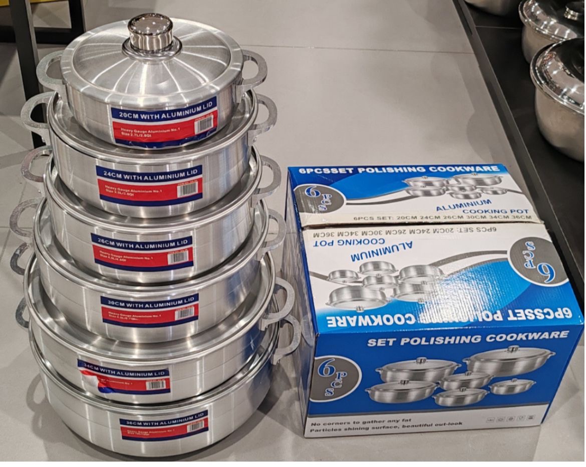 6pcs Heavy duty stainless steel pot